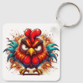Porte-clés "Oots Rooster" Double Sided Aluminum Keychain (Dos)