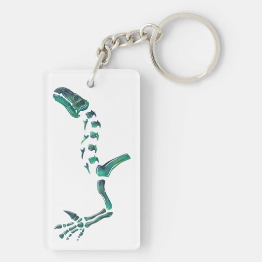 Porte-clés Opal Iguanodon Dinosaur (Dos)