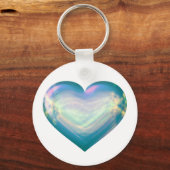 Porte-clés Opal Satin Heart (Recto)