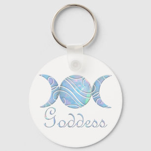 Porte-clés Opale triple lune