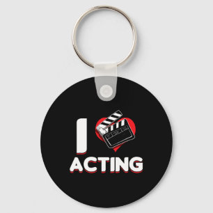 Porte-clés Opera Broadway Stage Acteur Théâtre Actrice I Love