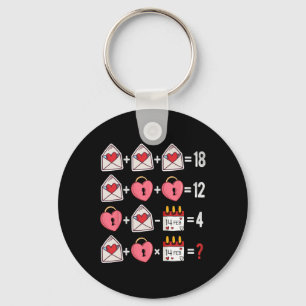 Porte-clés Opérations de la Saint-Valentin Mathématiques de l