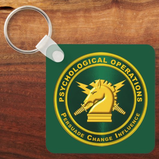 Porte-clés Opérations psychologiques PSYOPS (Recto)