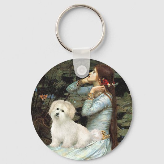 Porte-clés Ophelia assise - Coton de Tulear 7 (Recto)