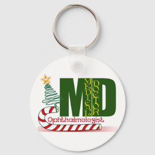 PORTE-CLÉS OPHTALMOLOGUE DE NOËL