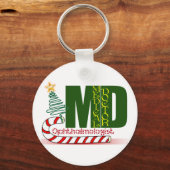 PORTE-CLÉS OPHTALMOLOGUE DE NOËL (Recto)