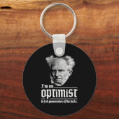 Porte-clés Optimiste Arthur Schopenhauer Pessimisme Pessimist (Recto)