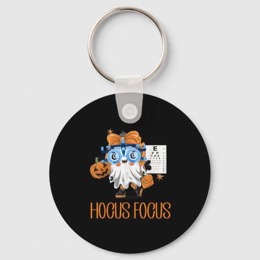 Porte-clés Optométrie Hocus Focus Chemise Halloween Optométri (Recto)