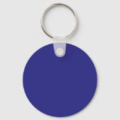 Porte-clés Or & Bleu Foncé Couleur Professionnel Nom Plain Pr (Verso)