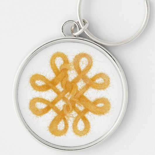 Porte-clés OR CELTIC KNOT Round Premium Porte - clé (Devant)