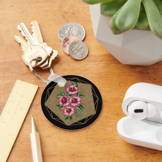 Porte-clés Or Hibiscus (Bureau)
