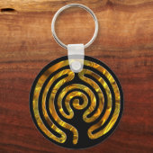 Porte-clés OR Labyrinthe | noir (Recto)