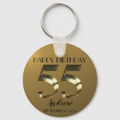 Porte-clés Or métallique 55e anniversaire (Verso)