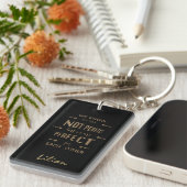 Porte-clés Or Nous sommes parfaits pour chaque autre typograp (Devant droit)