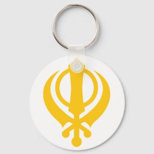Porte-clés Or sikh de Khanda