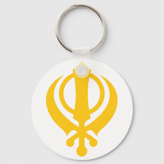 Porte-clés Or Sikh Khanda (Recto)