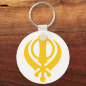 Porte-clés Or Sikh Khanda (Recto)