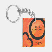 Porte-clés Orange 30 décades Anniversaire (Devant gauche)