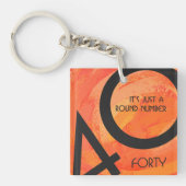 Porte-clés Orange 40 Anniversaire de la Décennie (Devant)