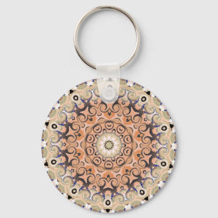 Porte-clés orange and white delight