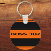 Porte-clés Orange Black Racing Stripes Boss 302 Porte - clé (Recto)