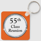 Porte-clés Orange, Blanc, Noir, Réunion de 55e Classe, Favori (Dos)
