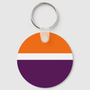 Porte-clés Orange blanc violet couleur pâle Conception des bl