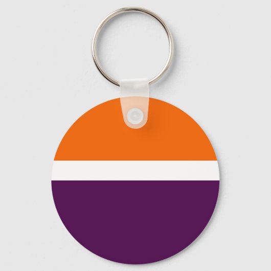 Porte-clés Orange blanc violet couleur pâle Conception des bl (Recto)