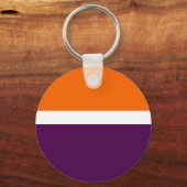 Porte-clés Orange blanc violet couleur pâle Conception des bl (Recto)