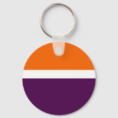 Porte-clés Orange blanc violet couleur pâle Conception des bl (Verso)