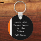 Porte-clés Orange Butterly (Verso)