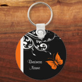 Porte-clés Orange Butterly (Recto)