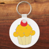 Porte-clés Orange Cupcake (Recto)