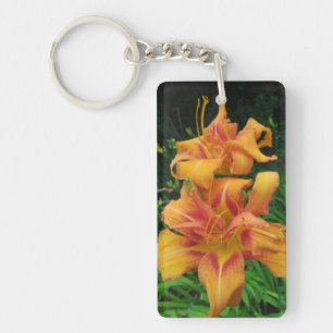 Porte-clés Orange Daylily Blooms