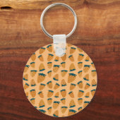 Porte-clés Orange de fraises d'été bio (Recto)