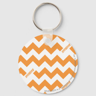 Porte-clés Orange de zigzag