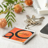 Porte-clés Orange Décennie 90e anniversaire (Côté)