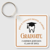 Porte-clés Orange Dental School Custom Graduation Cadeau (Recto)
