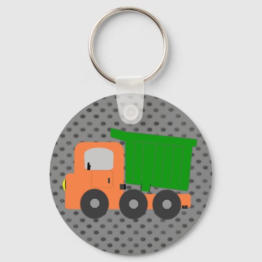 Porte-clés Orange Dump Truck (Recto)