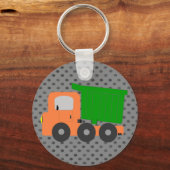 Porte-clés Orange Dump Truck (Recto)