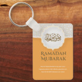Porte-clés Orange Eid Moubarak  (Recto)