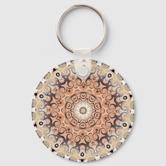 Porte-clés orange et blanc (Recto)