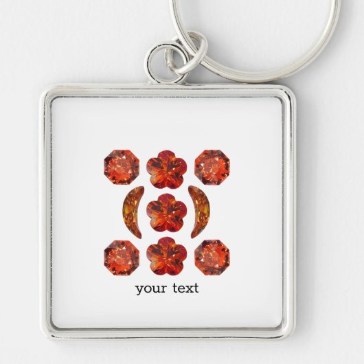 Porte-clés Orange Gemstone Art. (Devant)
