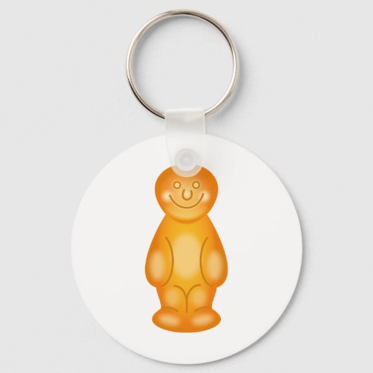 Porte-clés Orange Jelly Baby (Recto)