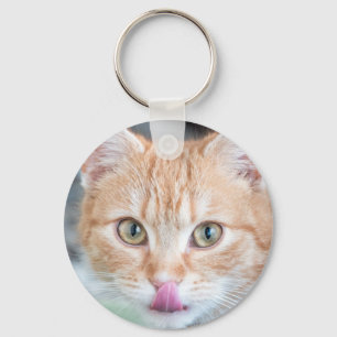 Porte-clés Orange kitty slurp