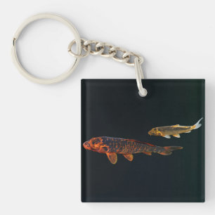 Porte-clés Orange Koi and Gold Koi