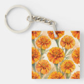 Porte-clés Orange marigold flowers pattern (Devant)