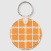 Porte-clés Orange Plaid (Recto)