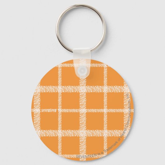 Porte-clés Orange Plaid (Recto)