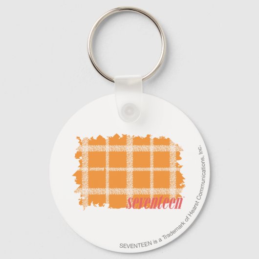 Porte-clés Orange Plaid 3 (Recto)